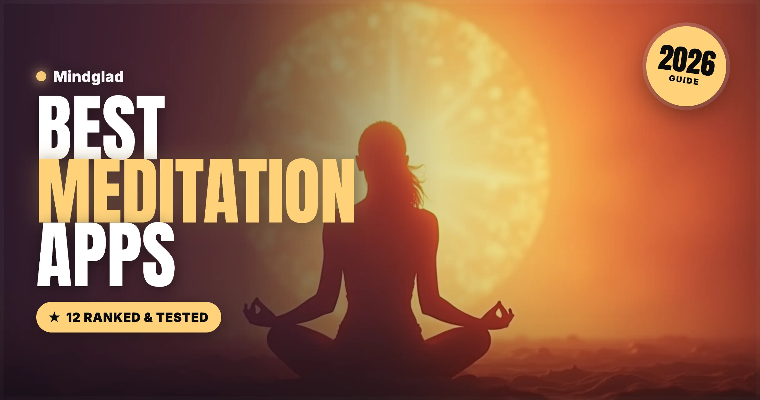 Best meditation apps of 2026 — soft mint and violet calm artwork